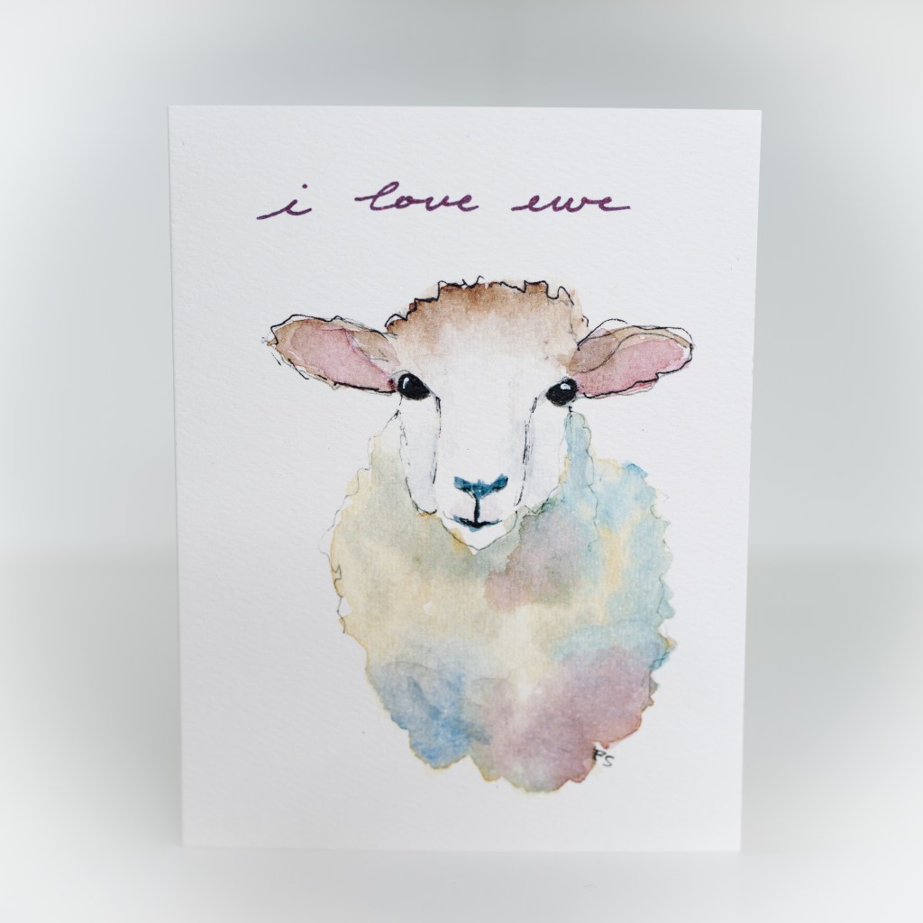 I Love Ewe Card
